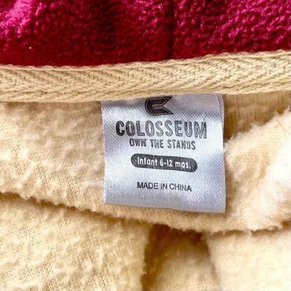 Colosseum - Florida State Fleece Hoodie - Crimson/Gold - Infant Size 6-12 Month - Picture 3 of 8